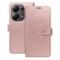 Peněženkové pouzdro MEZZO Book na XIAOMI Redmi Note 13 Pro 4G Mandala  Růžovo-zlatý