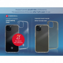 Kryt Forcell F-Protect Long Lasting na XIAOMI Redmi Note 13 Pro Plus 5G Průhledný