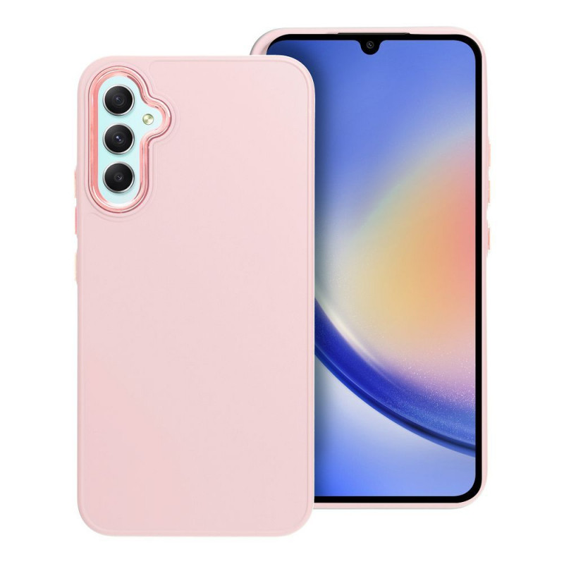Kryt FRAME na Samsung Galaxy A34 Elegantní  Pudrově růžový