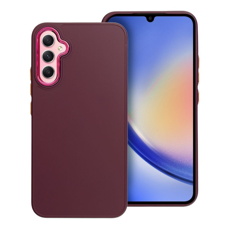 Kryt FRAME na Samsung Galaxy A34 Elegantní  Fialový (Purple)