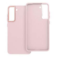Kryt FRAME na Samsung Galaxy S21 FE 5G Elegantní  Pudrově růžový