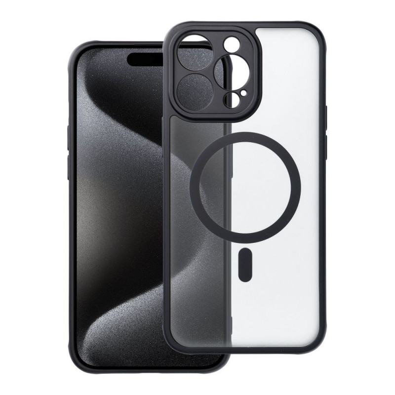 Kryt Matte Mag Cove na Apple iPhone 15 Pro Max MagSAFE  Černý