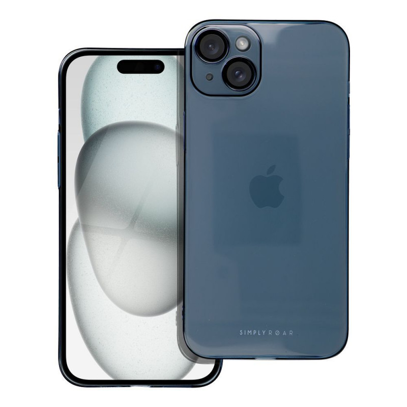 Kryt Roar Pure Simple Fit  na Apple iPhone 15 Plus Tmavší modrý