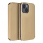 Peněženkové pouzdro Dual Pocket book na Samsung Galaxy S23 FE Zlatý