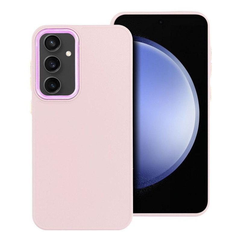 Kryt FRAME na Samsung Galaxy S23 FE Elegantní  Pudrově růžový