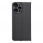 Peněženkové pouzdro LUNA Book Carbon na XIAOMI Redmi 12 Uhlíkové vlákno, Elegantní  Černý