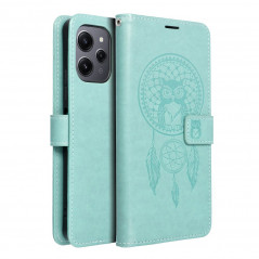 Peněženkové pouzdro MEZZO Book na XIAOMI Redmi 12 Lapač snů  Zelený