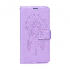 Peněženkové pouzdro MEZZO Book na XIAOMI Redmi 12 Lapač snů  Fialový (Purple)