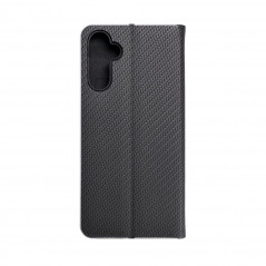 Peněženkové pouzdro LUNA Book Carbon na Samsung Galaxy A14 5G Uhlíkové vlákno, Elegantní  Černý