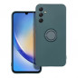 Kryt Silicone ring na Samsung Galaxy A34 Zelený