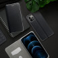Peněženkové pouzdro LUNA Book Carbon na Samsung Galaxy A34 Uhlíkové vlákno, Elegantní  Černý