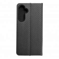 Peněženkové pouzdro LUNA Book Carbon na Samsung Galaxy A54 Uhlíkové vlákno, Elegantní  Černý