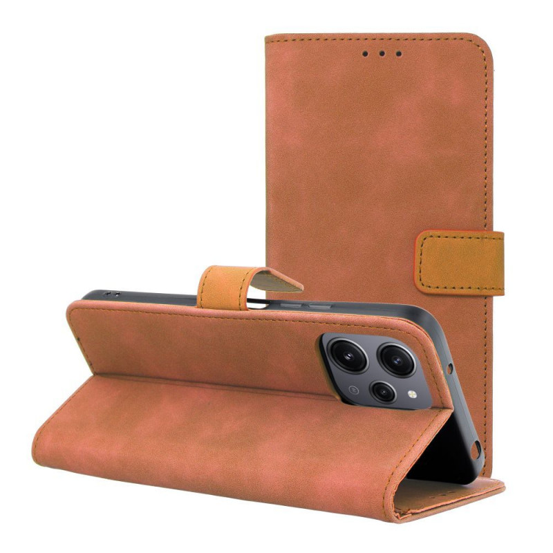 Peněženkové pouzdro TENDER Book na XIAOMI Redmi 12 Hnědý