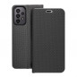 Peněženkové pouzdro LUNA Book Carbon na Samsung Galaxy A23 5G Uhlíkové vlákno, Elegantní  Černý