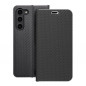 Peněženkové pouzdro LUNA Book Carbon na Samsung Galaxy S23 Plus 5G Uhlíkové vlákno, Elegantní  Černý