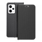 Peněženkové pouzdro LUNA Book Carbon na XIAOMI Redmi Note 12 Pro 5G Uhlíkové vlákno, Elegantní  Černý