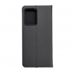 Peněženkové pouzdro LUNA Book Carbon na XIAOMI Redmi Note 12 Pro Plus 5G Uhlíkové vlákno, Elegantní  Černý