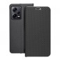 Peněženkové pouzdro LUNA Book Carbon na XIAOMI Redmi Note 12 Pro Plus 5G Uhlíkové vlákno, Elegantní  Černý