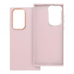 Kryt FRAME na Samsung Galaxy S22 Ultra Elegantní  Pudrově růžový