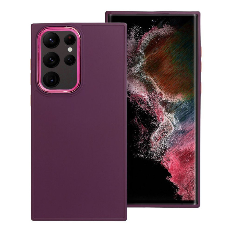 Kryt FRAME na Samsung Galaxy S22 Ultra Elegantní  Fialový (Purple)