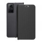 Peněženkové pouzdro LUNA Book Carbon na XIAOMI Redmi Note 12s Uhlíkové vlákno, Elegantní  Černý