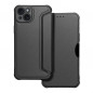Peněženkové pouzdro Razor Book na Apple iPhone 15 Plus Uhlíkové vlákno, Karbonový vzor  Černý