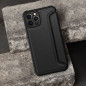 Peněženkové pouzdro Razor Book na Apple iPhone 15 Pro Max Uhlíkové vlákno, Karbonový vzor  Černý