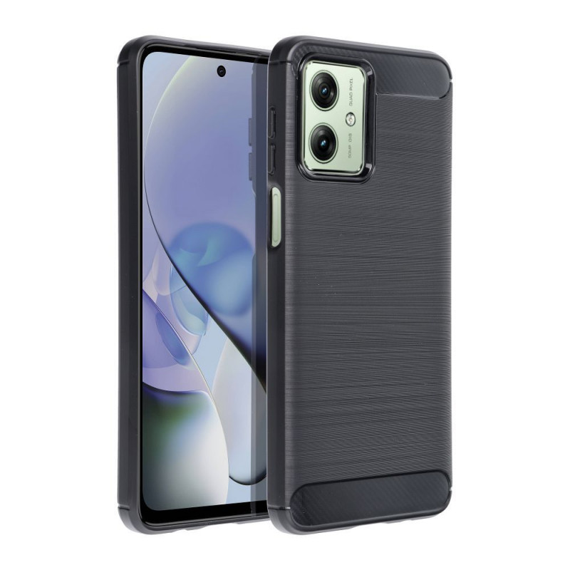 Kryt Carbon na Motorola Moto G54 Elegantní  Černý