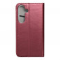 Peněženkové pouzdro Smart Magneto book na Samsung Galaxy S24 Bordový
