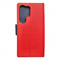 Peněženkové pouzdro Fancy Book na Samsung Galaxy S24 ULTRA Červený / Námořnická modrá
