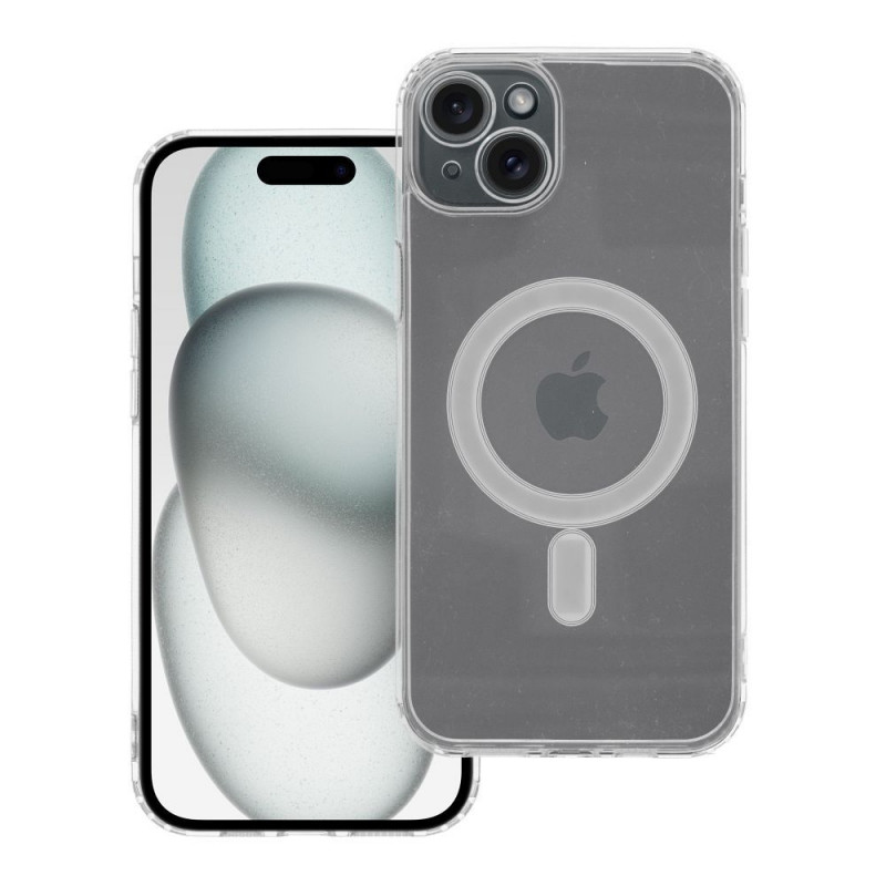 Kryt Clear Mag Cover na Apple iPhone 15 Plus MagSAFE  Průhledný