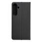 Peněženkové pouzdro LUNA Book Carbon na Samsung Galaxy S24 PLUS Uhlíkové vlákno, Elegantní  Černý