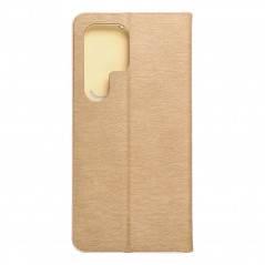 Peněženkové pouzdro LUNA Book Gold na Samsung Galaxy S24 ULTRA Elegantní  Zlatý