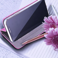 Peněženkové pouzdro Sensitive Book na Samsung Galaxy S24 Světle růžový