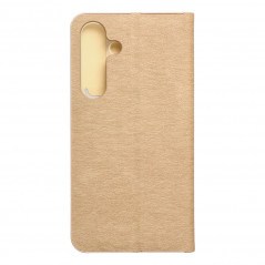 Peněženkové pouzdro LUNA Book Gold na Samsung Galaxy S24 Elegantní  Zlatý