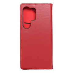 Peněženkové pouzdro Leather case SMART PRO na Samsung Galaxy S24 ULTRA Elegantní  Vinově červený