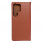 Peněženkové pouzdro Leather case SMART PRO na Samsung Galaxy S24 ULTRA Elegantní  Hnědý