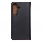 Peněženkové pouzdro Leather case SMART PRO na Samsung Galaxy S24 Elegantní  Černý