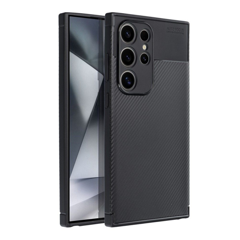 Kryt CARBON PREMIUM na Samsung Galaxy S24 ULTRA Elegantní  Černý