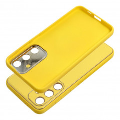 Kryt LEATHER na Samsung Galaxy S24 PLUS Žlutý