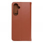 Peněženkové pouzdro Leather case SMART PRO na Samsung Galaxy S23 FE Elegantní  Hnědý