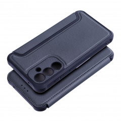 Peněženkové pouzdro Razor Book na Samsung Galaxy S23 FE Uhlíkové vlákno, Karbonový vzor  Modrý
