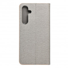 Peněženkové pouzdro LUNA Book Gold na Samsung Galaxy A35 Elegantní  Stříbrný