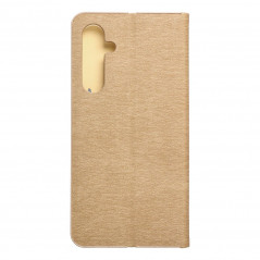Peněženkové pouzdro LUNA Book Gold na Samsung Galaxy S23 FE Elegantní  Zlatý