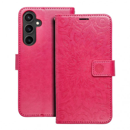 Peněženkové pouzdro MEZZO Book na Samsung Galaxy S23 FE Mandala  Purpurový