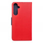 Peněženkové pouzdro Fancy Book na Samsung Galaxy A35 Červený / Námořnická modrá