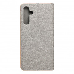 Peněženkové pouzdro LUNA Book Gold na Samsung Galaxy A15 5G Elegantní  Stříbrný