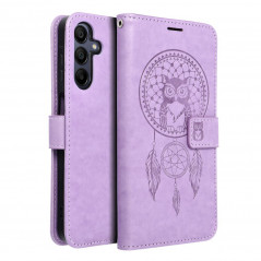 Peněženkové pouzdro MEZZO Book na Samsung Galaxy A15 5G Lapač snů  Fialový (Purple)
