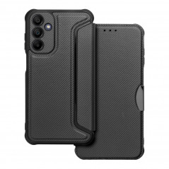 Peněženkové pouzdro Razor Book na Samsung Galaxy A15 5G Uhlíkové vlákno, Karbonový vzor  Černý