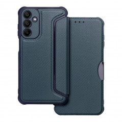 Peněženkové pouzdro Razor Book na Samsung Galaxy A15 5G Uhlíkové vlákno, Karbonový vzor  Modrý